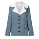 thumbnail image 4 of Puntoco-Chaqueta de talla grande para mujer, chaqueta con solapas de botones de felpa compuesta cálida de invierno, prendas de vestir, abrigo, liquidación de Navidad Puntoco Puntoco-3997, 4 of 5