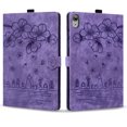 thumbnail image 2 of XYX Case for iPad 10th Gen 2022, Cherry Blossom Cat PU Leather Folio Stand Magnetic Shockproof Protective Cover (Purple), 2 of 7