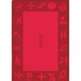 thumbnail image 5 of Joy Carpets 1912H-04 Math Stem Classroom Seating Round Rug  Red - 5 ft. 4 in., 5 of 6