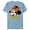 Ocean Blue, variant on Disney Minnie Mouse Fall Vibes Autumn Leaves - Short Sleeve Blended T-Shirt for Adults - Customized-Yellow