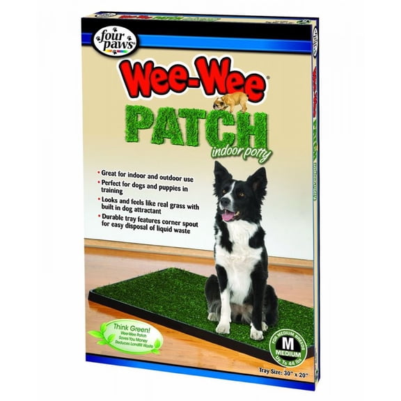 Four Paws Wee-Wee Patch Indoor Potty Medium 30" x 20" x 1"