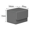 thumbnail image 2 of thinsony Card Deck Box Storage Holder Organizer W/ Magnet Closure Display TCG Gray, 2 of 9