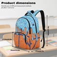 thumbnail image 7 of Xoenoiee Basketball Ice Cream Drip Print Backpack Daypack for Boys Girls, Large Capacity 17 Inch School Bag Lightweight Portable Knapsack Shoulder Bookbag Rucksack Satchel for Student, 7 of 7