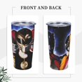 thumbnail image 4 of Vasos de 20 oz de Power Rangers Vaso de acero inoxidable a granel con tapa Taza de café con aislamiento al vacío de doble pared Taza de 20 oz con revestimiento de polvo para bebidas frías y calientes, 4 of 7