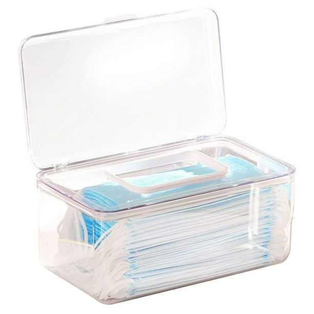 Almacenamiento De Toallitas Húmedas Con Soporte De Caja De Pañuelos De Escritorio Transparente Con Resorte Soporte Dispensador De Toallitas Húmedas A Prueba De Polvo Para El Hogar Y La Oficina Monstrate HA043383-03