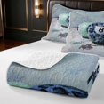 thumbnail image 4 of Erosebridal 8 Ball Twin Quilt Set Mint Twin Coverlet Set, Navy Mint 2-Piece 1 Bedspread and 1 Pillowcase, 4 of 7
