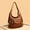 10 pieces(brown-1), variant on Vintage Large Capacity Shoulder Bag High Quality Leather Crossbody Bag Multi-pockets Women's Handbag Shopping Messenger Bag Purs