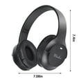thumbnail image 3 of TFYZYY Noise Cancelling Bluetooth Headset with Microphone, Foldable Design, 9D Stereo Sound, Comfortable Protein Leather Ear Cups, Wireless Music and Calls, 3 of 8