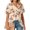 Beige summer tops 2023 women, variant on Dyegold Summer Tops for Women 2023, Summer Short Sleeve Tees Shirt Cute Tops for Women Trendy Going Out Casual Flowy Blouses Floral Print V-Neck ​Tunic Top