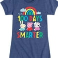 thumbnail image 3 of Peppa Pig - 100 Days Smarter - Girls Toddler And Youth Fitted Short Sleeve Tee, 3 of 5