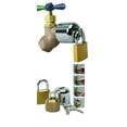 Brass Hose Bibb Lock with Padlock