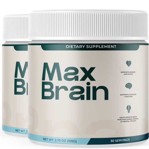 Max Brain Advanced Formula Powder Supporting Energy and Healthy Lifestyle MaxBrain 60 Servings