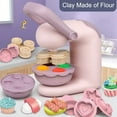 thumbnail image 4 of DIY Noodle Machine Pretend Play House Toy Simulation Kitchen Color Mud Ice Cream Machine Set Model Plasticine Clay Gift for Kids, 4 of 27