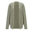 thumbnail image 4 of Nooxsoe Womens Knitting Cardigan Sweater Long Sleeve Fall Winter Clothing Cardigan Button Down Knitted Sweater Regular Cardigan Open Front Fall Cardigans for Women Green L, 4 of 5