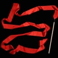 thumbnail image 3 of LIFKOME 4Pcs Artistic Dancing Ribbon Red Wood Handle Silk for Dance Performances, 3 of 8