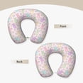 thumbnail image 3 of KLL Colorful Bunny Pattern Memory Foam Cervical Neck Pillow Versatile U-Shaped Pillows for Home/Office/Camping/Travelling/Soft Washable Cover, 3 of 8
