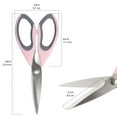thumbnail image 2 of BambooMN Premium Stainless Steel Kitchen Shears - Pink Salt - 10 Pairs, 2 of 7