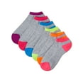 thumbnail image 3 of Just Me 6 Pair Women's Highlight Tips Half Cushioned Low Cut Socks - Mens - Male, 3 of 3