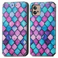 thumbnail image 2 of Compatible With Motorola Moto G32 Case Colorful Wallet Card Slot Pu Leather Kickstand Magnetic Rfid Blocking Cover, 2 of 3