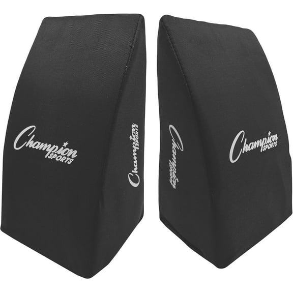 Champion Sports Cushioned Catcher's Knee Support - Durable Ergonomic Design Knee Support - Adults 5'8" and Over, Black