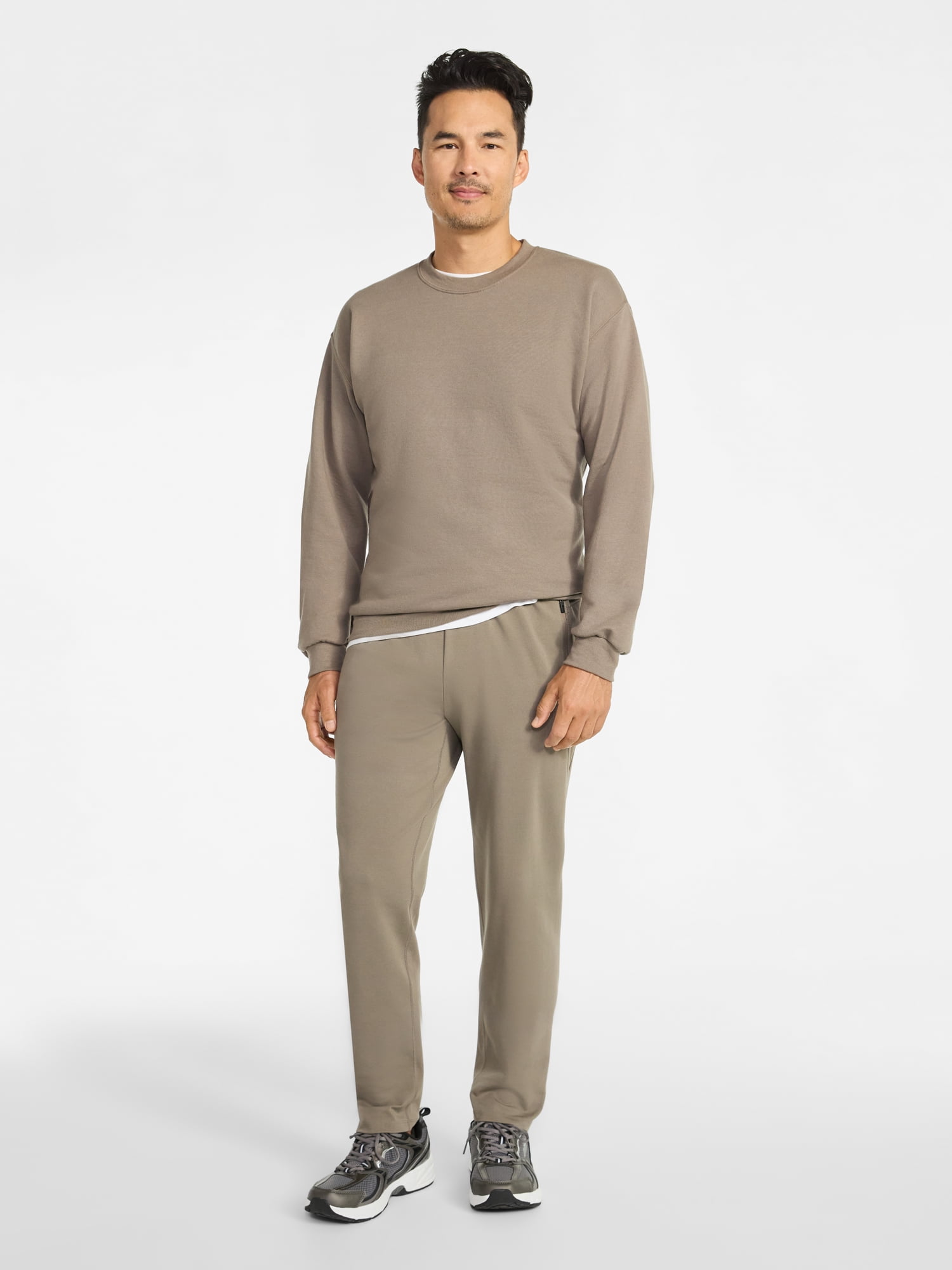 Athletic Works Fleece Crewneck Sweatshirt, Mens & Big & Tall Sizes XS-4XLT