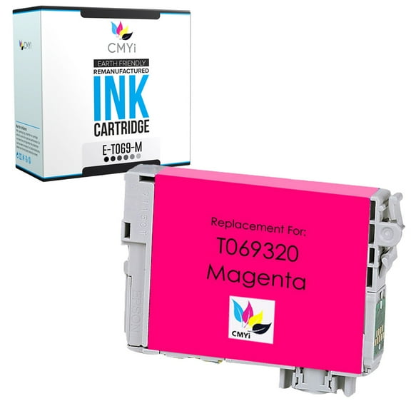 CMYi 69 Magenta 1-Pack Ink Cartridge compatible for Epson 69 - Stylus N10, N11, NX100, NX105, NX11, NX110, NX115, NX200, NX215, NX300, NX305, NX400, NX410, NX415, NX510, NX515, NX615 (1 Magenta)