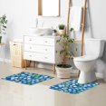 thumbnail image 6 of Yayeee Bath Rug for Bathroom Floor Non Slip Rectangle Fluffy Soft Absorbent Mat, 16"x24", Blue Dots, 6 of 7