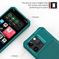 thumbnail image 4 of Allytech Rugged Case for iPhone 15 Pro Support Magnetic Car Mount, Premium PU Leather Flip Card Cash Holder Pocket Shockproof Anti-Fall Back Case for iPhone 15 Pro - Green, 4 of 6