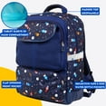 thumbnail image 3 of J World Boys Sprout Kids 15" Backpack with Pencil Case for School, Spaceship, 3 of 8