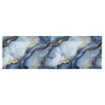 thumbnail image 6 of Yayeee Kitchen Valance Rod Pocket 54" x 18" Living Room Window Curtain, Abstract Marble Pattern, 6 of 6