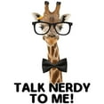 thumbnail image 2 of Giraffe Geek Pocket Pet Talk Nerdy To Me Mens Pocket T Shirt Light Heather Grey LG, 2 of 2