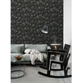 thumbnail image 4 of ESTA Home Cynara Charcoal Scandinavian Floral Wallpaper, 20.9-in by 33-ft, 4 of 6
