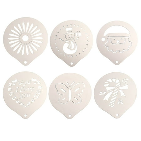 

Cake Kit Coffee Decorating Templates Stainless Steel