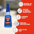 thumbnail image 5 of Loctite Super Glue Liquid Professional, Clear Superglue, Cyanoacrylate Adhesive Instant Glue, Quick Dry - 0.7 fl oz Bottle, Pack of 1, 5 of 5
