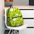 thumbnail image 5 of Fuzoiu Green Apple Print School Backpack for Teens,Large Bookbag,Lightweight Laptop Bag for Travel, Work, School & Outdoor Adventures, 5 of 6