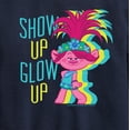 thumbnail image 3 of Trolls - Show Up Glow Up Poppy - Toddler & Youth Crewneck Fleece Sweatshirt, 3 of 5