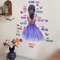 thumbnail image 3 of Un conjunto de pegatinas de pared para niña, mariposas, palo de palabras inspiradoras, 3 of 4