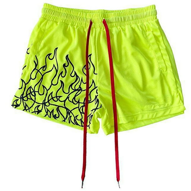 WILLBEST Pantalones Cortos para Hombre 2024, Conjunto de Verano de 2 Piezas con Camiseta Informal con Estampado de Letras, Camiseta de Manga Corta con Cuello Redondo y Pantalones Cortos