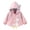 Pink-C4o8, variant on Vdoaml Toddler Girls Hooded Windbreaker Jacket Kids Cute Duck Embroidery Zip Up Outerwear Children Long Sleeve Coat 3-4 Years Pink