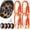 40PCS, variant on Reusable Anti-skid Nylon Tire Chains, 80pcs Snow Temporary Tire Straps, Winte Reusable Emergency Traction Zip Tie Wheel Belts , on Ice Sand Mud Rain Road