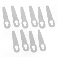 thumbnail image 4 of 10-Pack Metal Blades for Polycut 2-2 Lawn Mower Replacement Parts s202412244680, 4 of 5