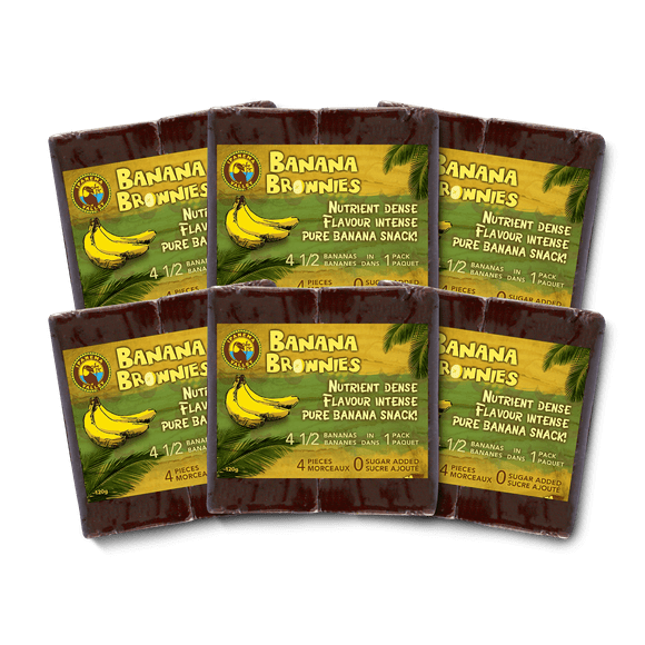Ipanema Valley Vegan Fruit Snack Banana Brownies; 6-Pack