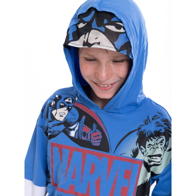 Marvel Avengers Boys Cosplay Hoodie and Joggers 2 Piece Outfit Set Sizes 4 10