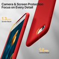thumbnail image 4 of PYYNA-Ultra Slim Designed for iPhone SE Case 2022(3rd Gen)/iPhone SE 2020 Case(2nd Gen)/iPhone 7 Case/iPhone 8 Case with Screen Protector, Multi-Color Silicone Shockproof Phone Case(Glossy Red), 4 of 4