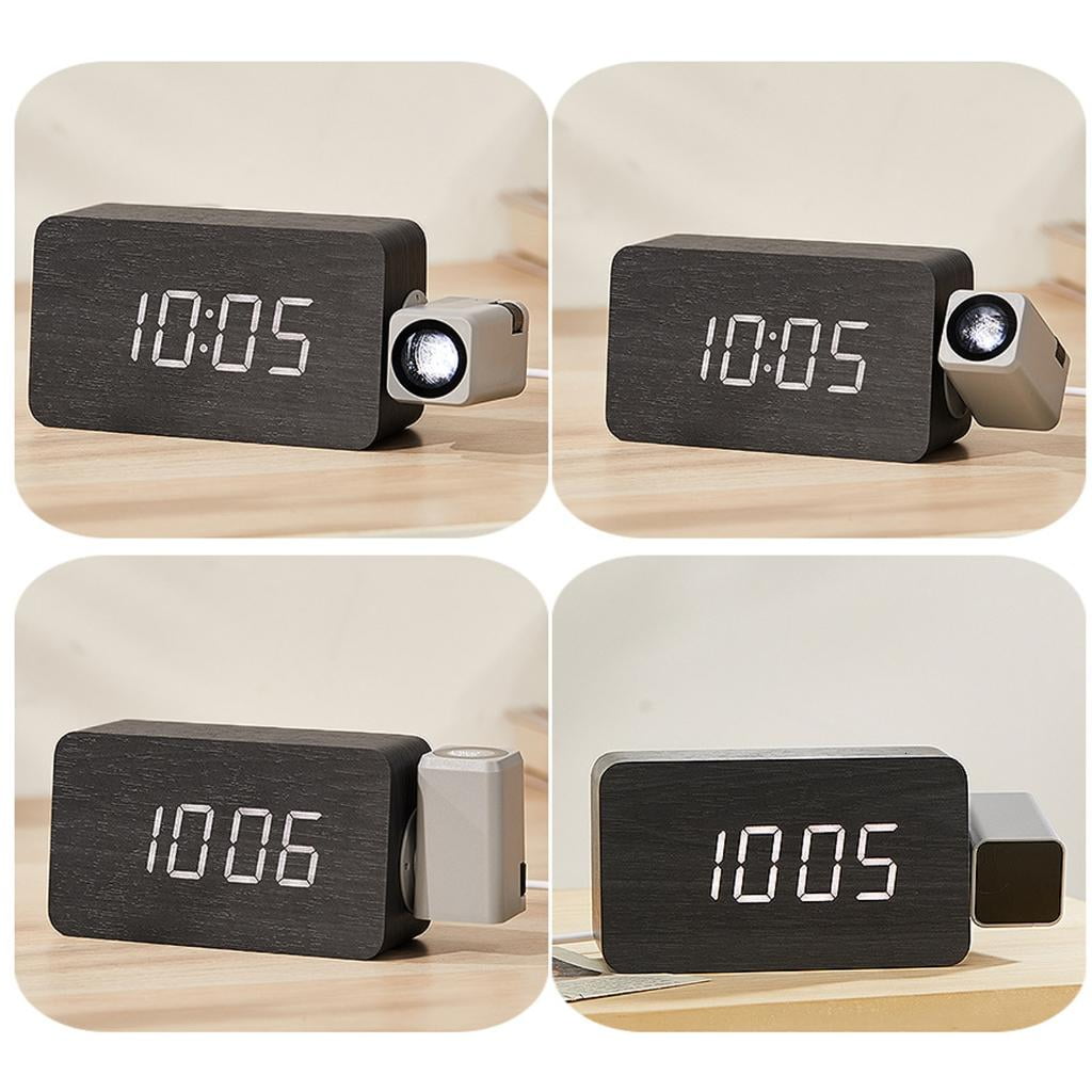 Projector Clock,Digital Alarm Clocks Projection on Ceiling Wall with Night Light