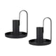 thumbnail image 1 of Soporte De Candelabro De Metal De Hierro Con Diseño De Mango Negro Simple De Base De Vela matsuzay HA015669-00, 1 of 6