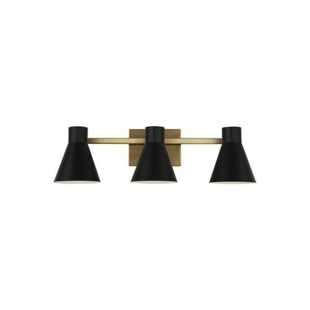 

25.63 inch 27.9W 3 Led Bathroom Light Fixture-Satin Brass Finish-Incandescent Lamping Type Bailey Street Home 73-Bel-4169725