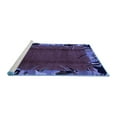 thumbnail image 2 of Ahgly Company Machine Washable Indoor Rectangle Abstract Blue Modern Area Rugs, 2' x 5', 2 of 4