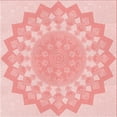 thumbnail image 1 of Ahgly Company Machine Washable Indoor Square Transitional Pink Area Rugs, 4' Square, 1 of 7