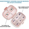 thumbnail image 3 of 2pcs Travel Pill Organizer Box Moisture Proof Small Pill Case Portable Pill Box Vitamin Moisture Proof Container, 3 of 5